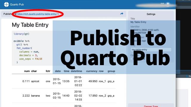 Let's Create a Quarto Doc & Share it on Quarto.Pub | Table Contest 2024