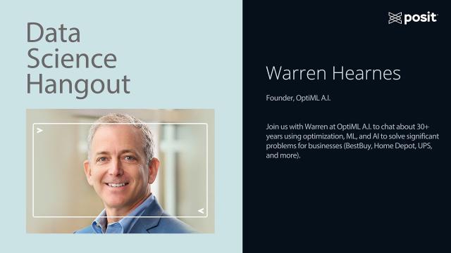 Warren Hearnes @ OptiML AI | Data Science Hangout